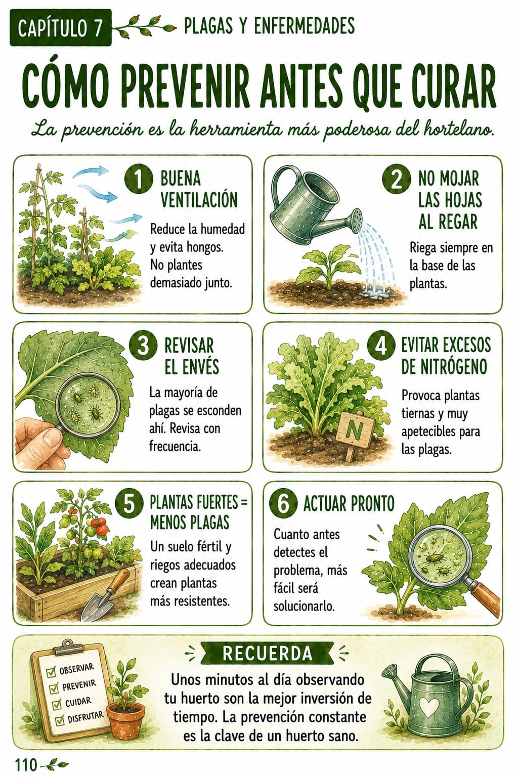 Página interior: cómo prevenir plagas antes de curarlas