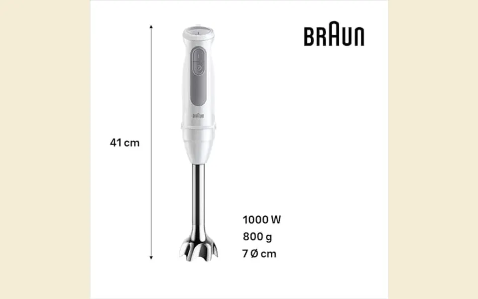 Batidora de mano Braun MultiQuick 5 en uso