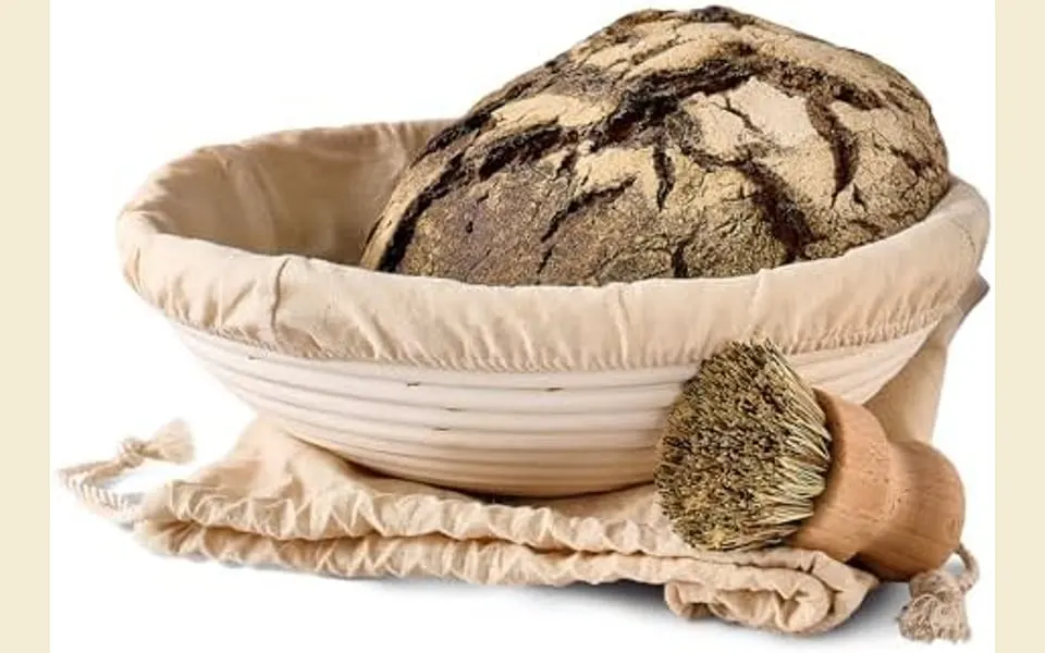 Banneton de ratán Praknu para pan de masa madre