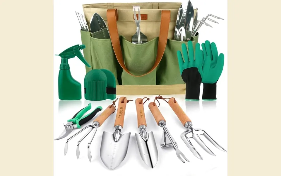Set de herramientas de jardinería YAUNGEL, 10 piezas